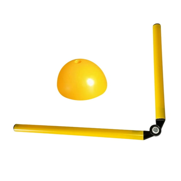 lacooooppia Football Agility Training Poles Speed and Agility Training Equipment Folding Soccer Agility Pole Set for Competition Practice 2Section w Fill Base