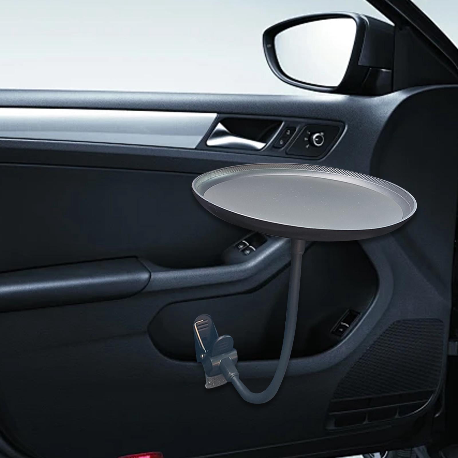 lacooooppia Generic Car Food Tray Drink and Snack Table Easy Installation Adjustable Anti Slip Auto Accessories Clip Type Tray Drink Tray
