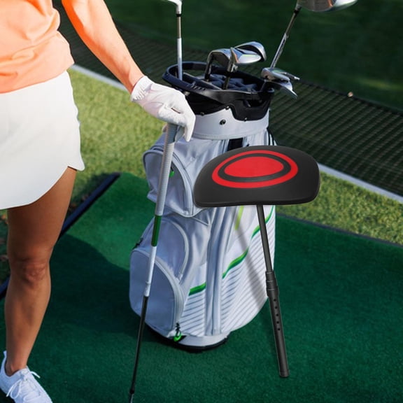 lacooooppia Golf Bag Support Rod Golf Club Protection 19.7" - 52" Weather Resistant Folded Support Stick Telescopic Golf Support Arm Pole Red