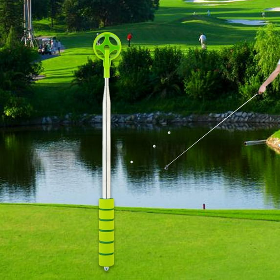 lacooooppia Golf Ball Retriever for Water Ball Picker Longest Length 2.7M Training Equipment Extendable Compact Pickup Tool Gift for Men green
