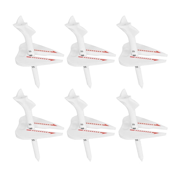 lacooooppia Golf Ball Tee 10 degree Angled Adjustable for Men for Training Compact Precision Golf Equipment Golfer Gift with Scale Ball Support 6pcs