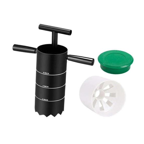 lacooooppia Golf Hole Cutter: Practical Hole Cutter with Detachable Handle, Golf Hole Cup, And Complete Accessories. Made of Carbon Steel for Quick And Clean Hole 4 inch Multi Hole