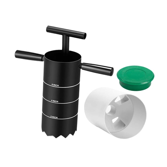 lacooooppia Golf Hole Cutter: Practical Hole Cutter with Detachable Handle, Golf Hole Cup, And Complete Accessories. Made of Carbon Steel for Quick And Clean Hole 4 inch Three Hole