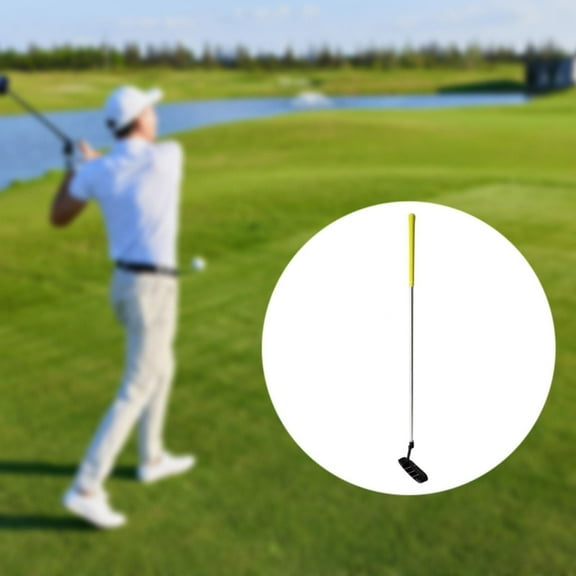 lacooooppia Golf Putting Club, Comfortable And Comfortable Grab Equipment for The Practice of Right -handed Golfers for The Office Garden Yellow