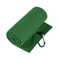 thumbnail image 1 of lacooooppia Golf Towel Golf Club Towel Good Absorbent with Clip Holder Golf Accessory Comfortable Golf Ball Cleaning Towel Golf Bag Towel Green, 1 of 8