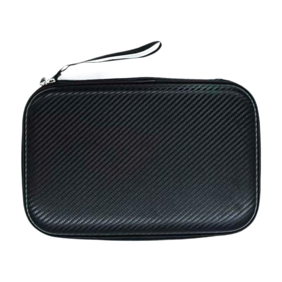 lacooooppia Hard Shell Pong Paddle Case Racket Cover Holder Travel Portable for 2 Paddles Table Tennis Paddle Storage Bag Black