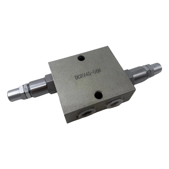 lacooooppia Hydraulic Double Relief Valve Dcrv45-06N Sturdy Easy to Install Steel Accessory for Reversible Hydraulic Motor 3/8" NPT Ports