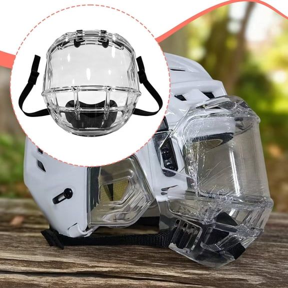 lacooooppia Ice Hockey Helmet Full Shield Visor Accessory Professional Transparent Replace Premium Durability Full Face Protection Visor S