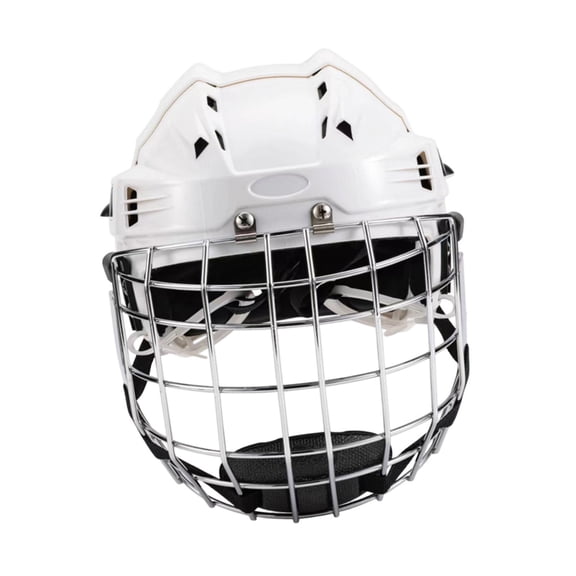 lacooooppia Ice Hockey Helmet, Sports Helmet, Head Padding, Equipment, Training Helmet with Shock-absorbing EVA Padding And Adjustment System for Ice Hockey, Team 58cm to 68cm