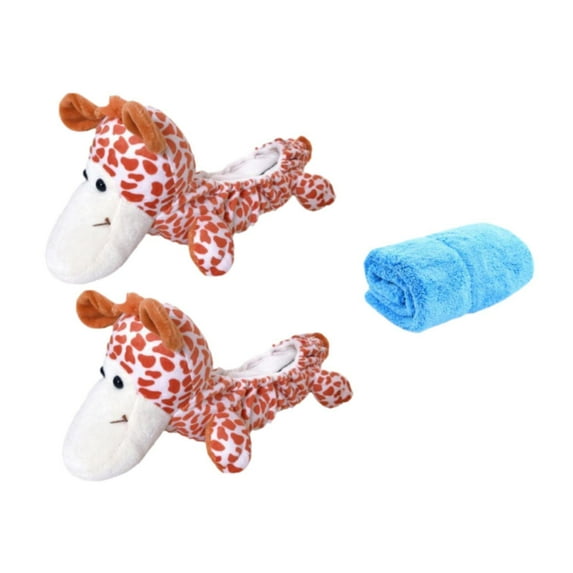 lacooooppia Ice Skate Blade Protectors, Ice Skate Blade Protectors, Sturdy Ice Blade Protectors, Cartoon Skating Cover, Ice Skate Covers for Hockey Skates, Giraffe