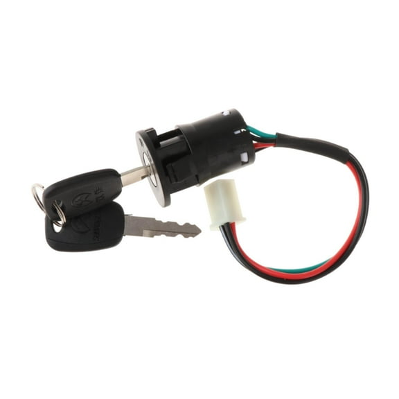 lacooooppia Ignition Switch Lock Key Starter Switch Multipurpose High Cylinder Lock for Motorcycle Moped 4 cable