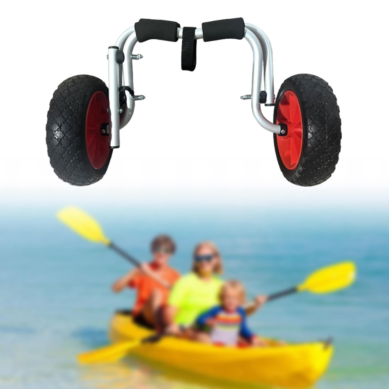 lacooooppia Kayak Canoe Carrier Trailer Paddleboard Transport Cart, Tote Trolley, Universal with Airless Tires Lightweight Aluminum Alloy