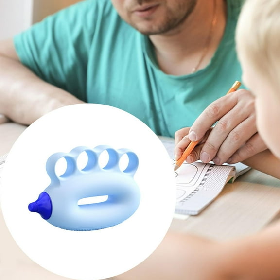 lacooooppia Kids Hand Grip Strengthener,Hand Exercise Ball,Multiple Resistance Levels Ergonomic 10-15 lbs Strength Train,Finger Exerciser blue