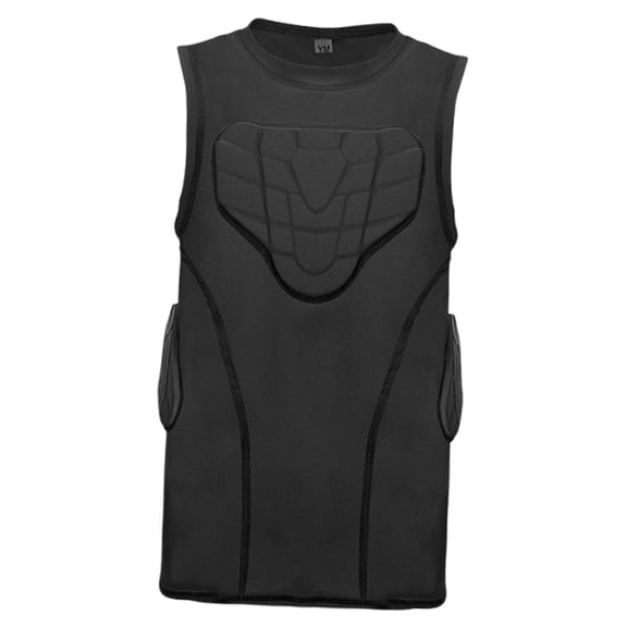 lacooooppia Kids Soccer Protect Vest Padded Football Protective Gear Rib Protector Compression Sleeveless Shirt Lightweight Polyester Construction Enhanced Mobili S