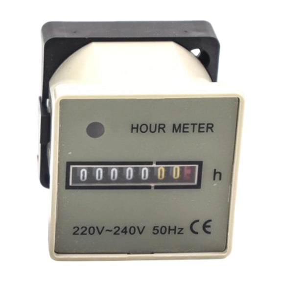 lacooooppia Mechanical Hour Meter Hour Gauge Wide Range Professional Mechanical Timer Hourmeter for Home Industrial Use Engine Compressor