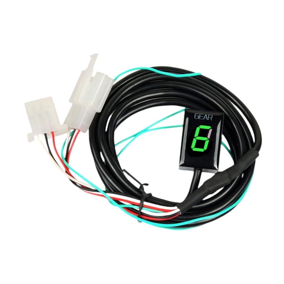 lacooooppia Motorcycle Gear Indicator Gear Display Meter Sturdy Easy to Install LED Digital Display s Lever Sensors for ATV Utvs Green