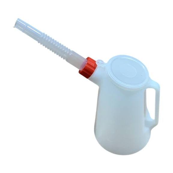 lacooooppia Oil Measuring Jug with Cap Sturdy Portable with Scale Measuring Oil Jug 1.2L