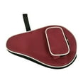 thumbnail image 1 of lacooooppia Pingpong Paddle Case Protector Pouch Multifunctional with Front Pocket Table Tennis Racket Cover Organizer for Game Training Claret, 1 of 8
