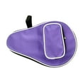 thumbnail image 1 of lacooooppia Pingpong Paddle Case Protector Pouch Multifunctional with Front Pocket Table Tennis Racket Cover Organizer for Game Training violet, 1 of 8