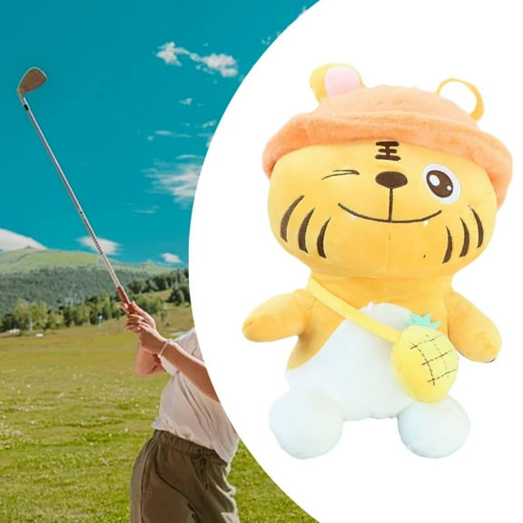lacooooppia Plush Golf Wood Headcover Tiger Golf Wood Head Cover Golf Equipment Golf Cue Protect Case Novelty Animal Golf Headcover Guard
