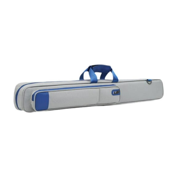 lacooooppia Pool , Billiard Stick Carrying Case, 6 Holes, 3 X 3, with Accessory Zipper Pocket, Portable Billiard Cue Bag, Pool Stick Case Gray