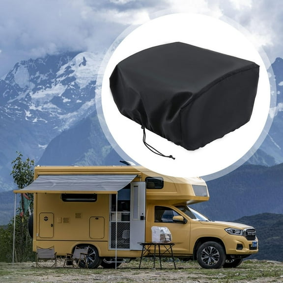 lacooooppia RV Air Conditioner Winter Cover RV AC Cover, Dustproof Oxford Cloth with Drawstring Protective for Roof Traveling Outside 107.9x76.2x36.2cm