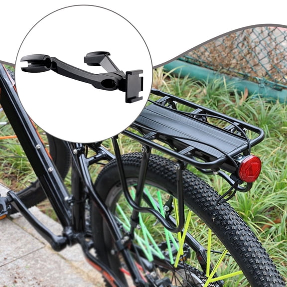 lacooooppia Rear Light Connecting Bracket, Bicycle Rear Light Mount, Bicycle Luggage Carrier Attachment, Rear Light Mount for Night Riding