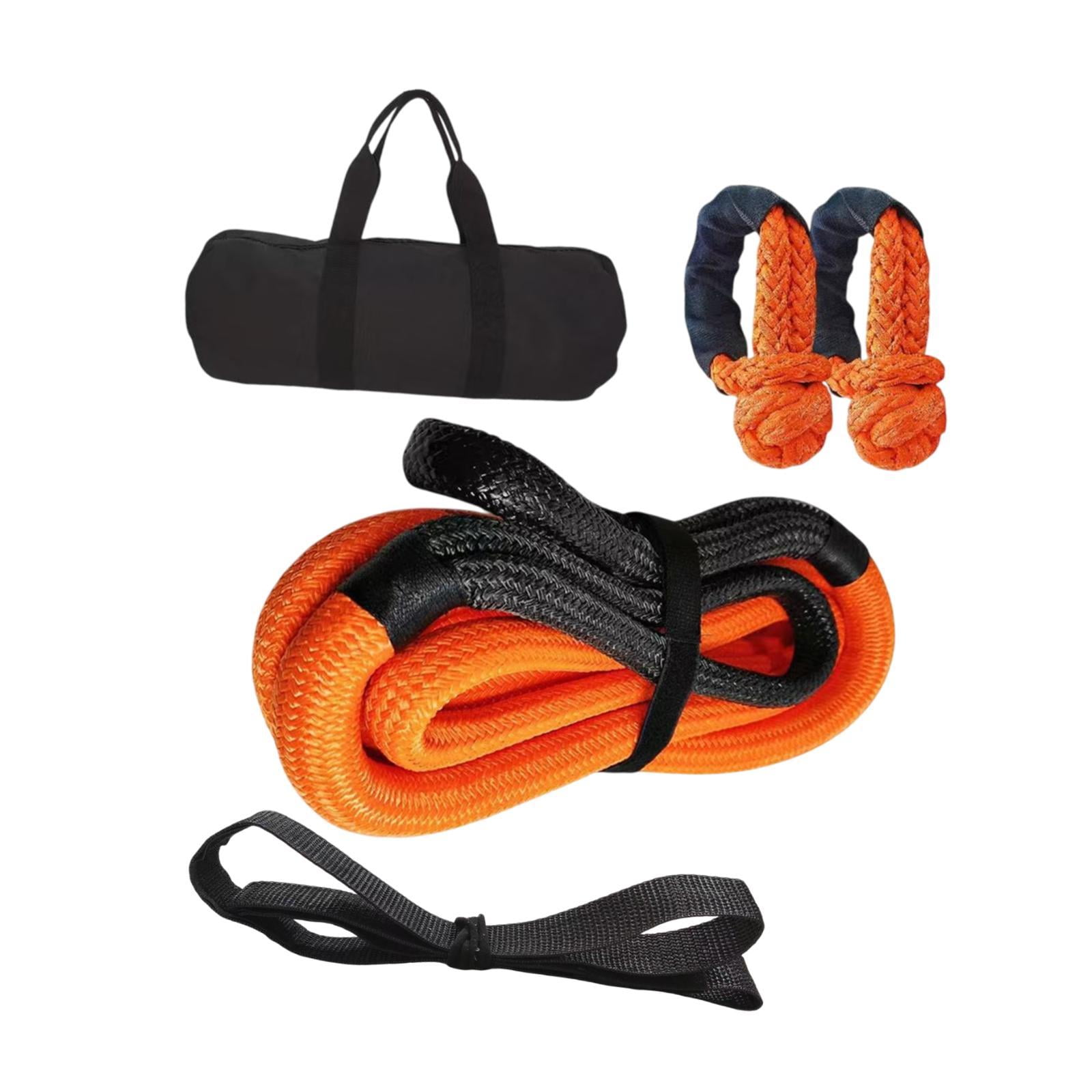 lacooooppia Recovery Rope Snatch Strap 1 in x 30ft 48,000 lbs Breaking Strength Recovery Kit Towing Strap for SUV Vehicle