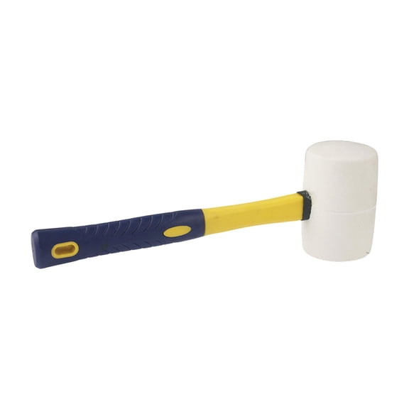 lacooooppia Rubber Hammer for Floors, Nylon Hammer Headset, Double -sided Soft Hammer, Installation Hand Tool for The Renovation of Houses, Driver Repair Dia 7.5cm