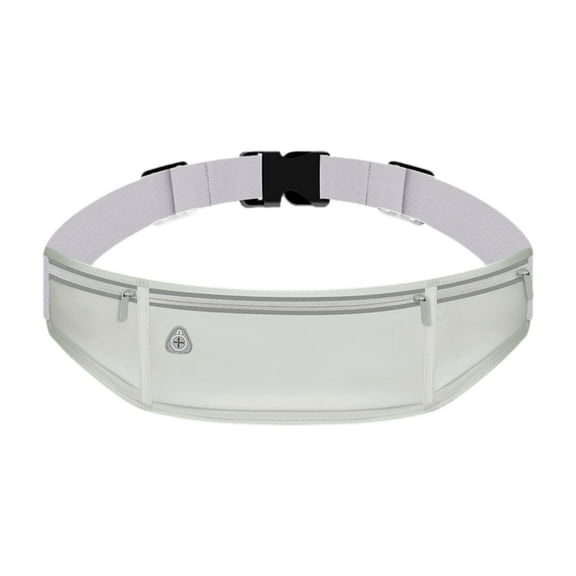 lacooooppia Running Belt Fanny Pack Phone Bag for Women Men Runners Waterproof Waistband Bag Exercise Waist Pouch for Gym Fitness Workout Gray
