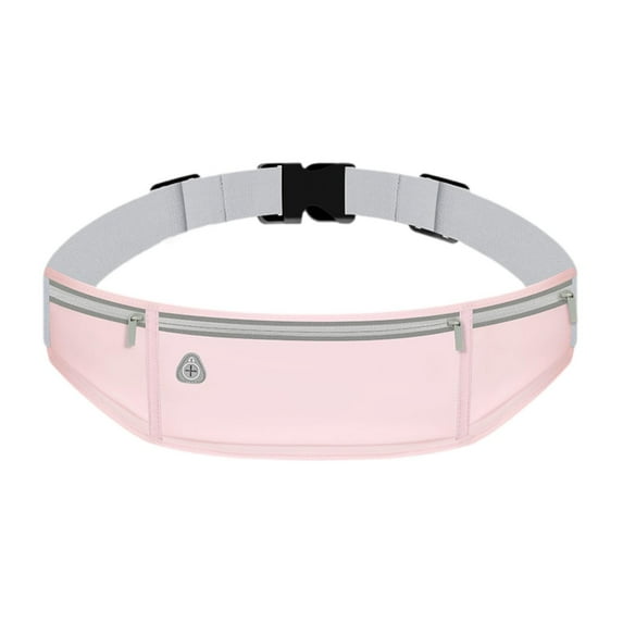 lacooooppia Running Belt Fanny Pack Phone Bag for Women Men Runners Waterproof Waistband Bag Exercise Waist Pouch for Gym Fitness Workout Pink