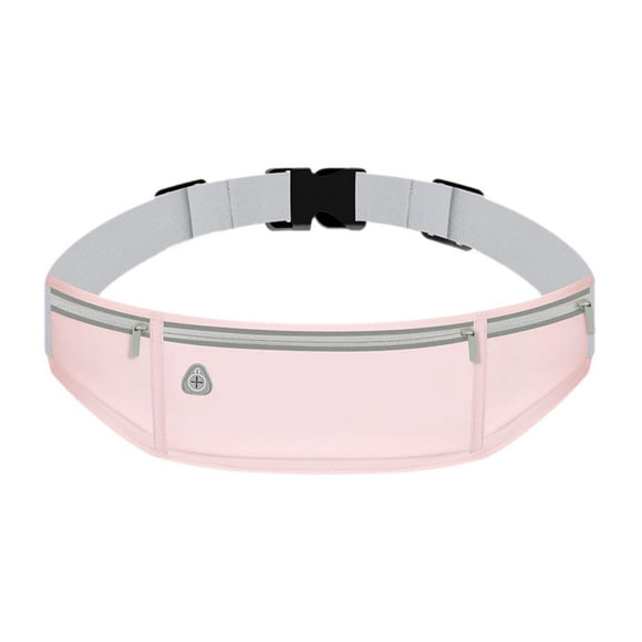 Running Belt Fanny Pack Phone Bag for Women Men Runners Waterproof Waistband Bag Exercise Waist Pouch for Gym Fitness Workout Pink