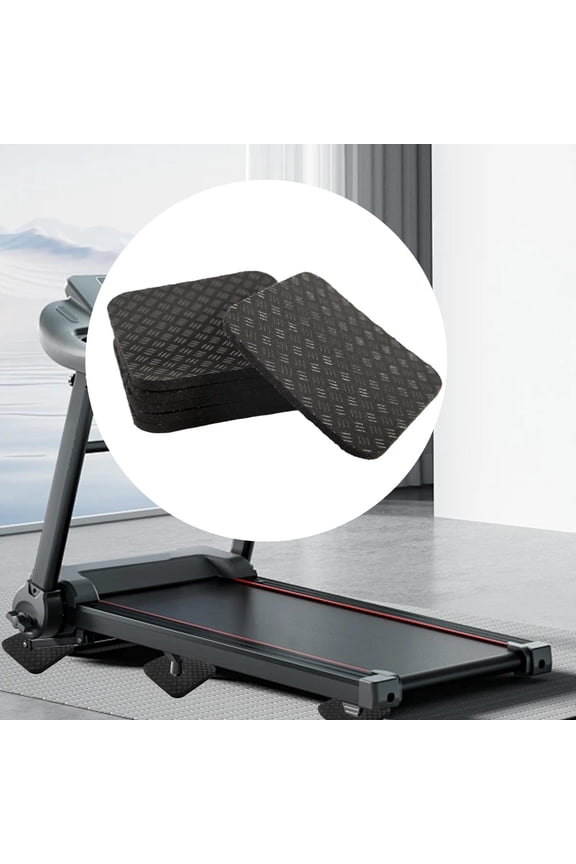 Running Mat Anti Pad AntiSlip Accessories Exercise Equipment Matbed Floor Protection for Rowing Machines -exercise Bike Bike Small and 6pcs