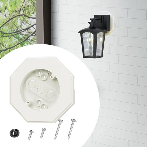 lacooooppia Siding Mounting Block Outdoor Mounting Plate Kit Siding Light Mounting