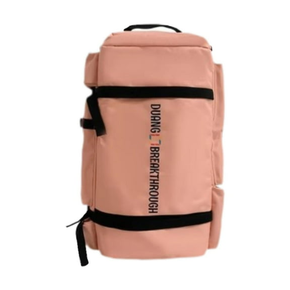 lacooooppia Ski Backpack, Ski Boot Bag with Shoe Compartment, Comfortable Large Sports Gym Bag, Storage Bag for Mountaineering, Winter Sports Pink