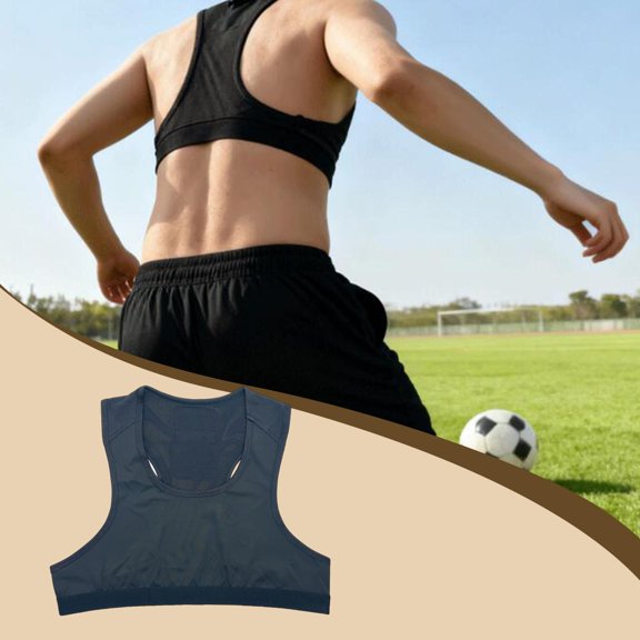 lacooooppia Soccer Tracker Vest With Pocket Training Vest Sports Gym Equipment Breathable Wearable Vest for Positioning Tracker Polyester Quick Drying Suitable for Adult Youth Players S