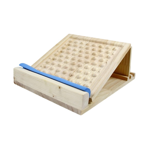 lacooooppia Solid Wood Slant Board Adjustable Angles Foot Stretcher Muscle Tightening Incline Board Leg Stretch for Workout Training Home Round Bumps 4 Angles