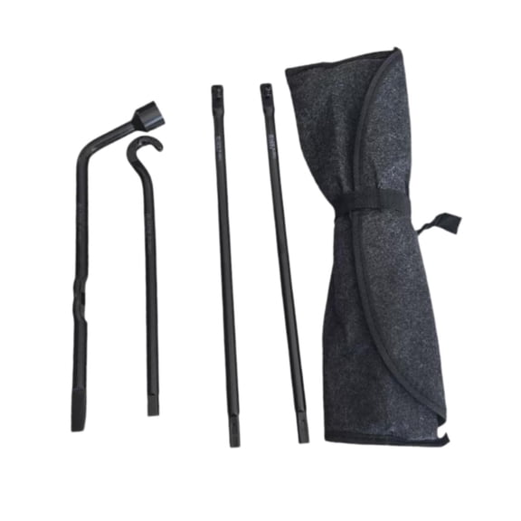 lacooooppia Spare Wheel Tool Kit with Storage Bag, Heavy-duty Automotive Accessories for Garage, Convenient Manual Tire Changer, Lug Wrench