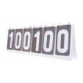 thumbnail image 1 of lacooooppia Sports Scoreboard 6 digits Score Keeper Scoring Board Table Score Flip Score Board for Soccer Volleyball Table Tennis Gray, 1 of 8