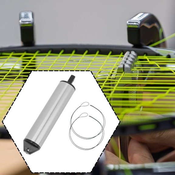 lacooooppia Sports Tension Calibrator,Stringing Machine Tool Portable Racket String Assistance Tester for Squash Making Stringing Machine Silver
