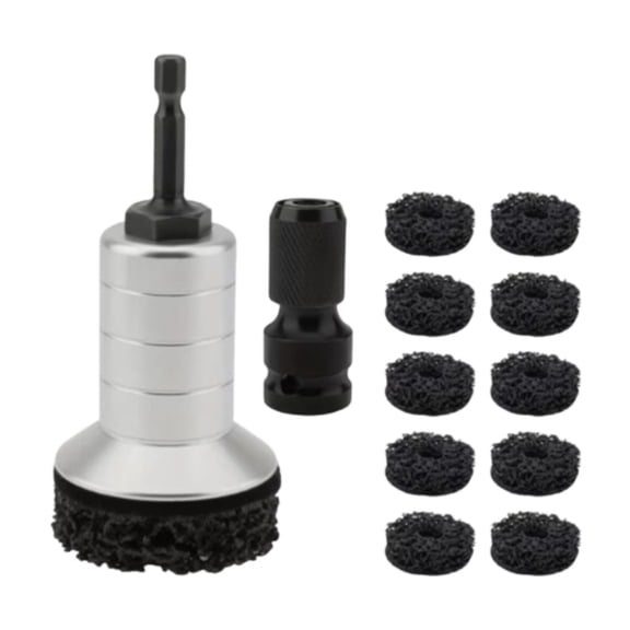 lacooooppia Stud Surface Cleaner Pad Wheel Stud Cleaning Tool Electric Drill Cleaning Tool Professional Car Maintenance Wheel Hub Cleaner