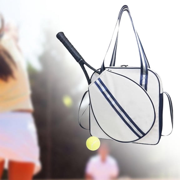 lacooooppia Tennis Bag Badminton Bag Outdoor Adjustable Shoulder Strap Equipment Professional Beginners Players Tennis Handbag Racket Bag