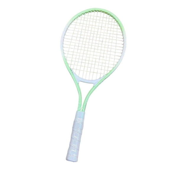 lacooooppia Tennis Racket Tennis Equipment Practical High Strength Nylon Strings Tennis Racquet for Park Recreational Garden Outdoor Game Green White