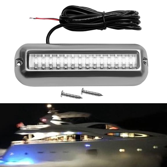lacooooppia Underwater Marine Transom Light Waterproof 42LED Practical Professional High Performance Replace 1030V Boat Light Accessory
