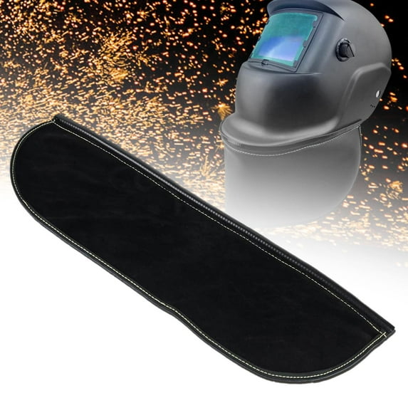 lacooooppia Welding Helmet Back Cover Throat Protector Abrasion-resistant Easy to Install Accessory for Most Welding Helmets Black