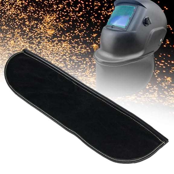 lacooooppia Welding Helmet Back Cover Throat Protector Abrasion-resistant Easy to Install Accessory for Most Welding Helmets Black