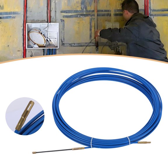 lacooooppia Wire Threading Device Universal Wire Lead Threading Device Cable Puller Fiberglass Cable Puller Electrical Wire Threader Pipeline Cable Wire Lead Pull Blue