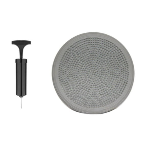 lacooooppia Wobble Stability Board Balance Pad for Exercise Inflatable Balance Disc Sensory for Kids for Training Gray