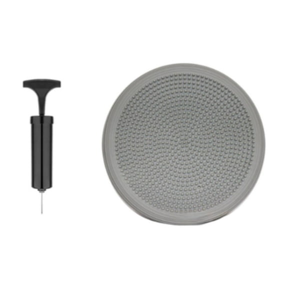 lacooooppia Wobble Stability Board Balance Pad for Exercise Inflatable Balance Disc Sensory for Kids for Training Gray