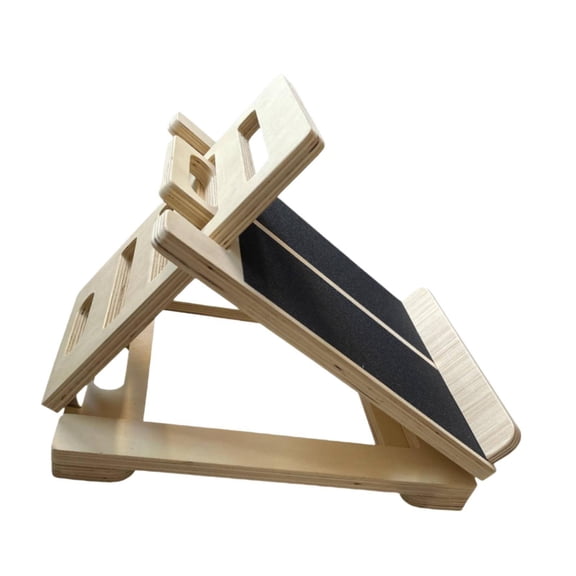 lacooooppia Wooden Slant Board Adjustable Levels, Portable Foldable Anti Slip Calf Stretcher Foot Incline Board for Legs ,Ankles Home Gym